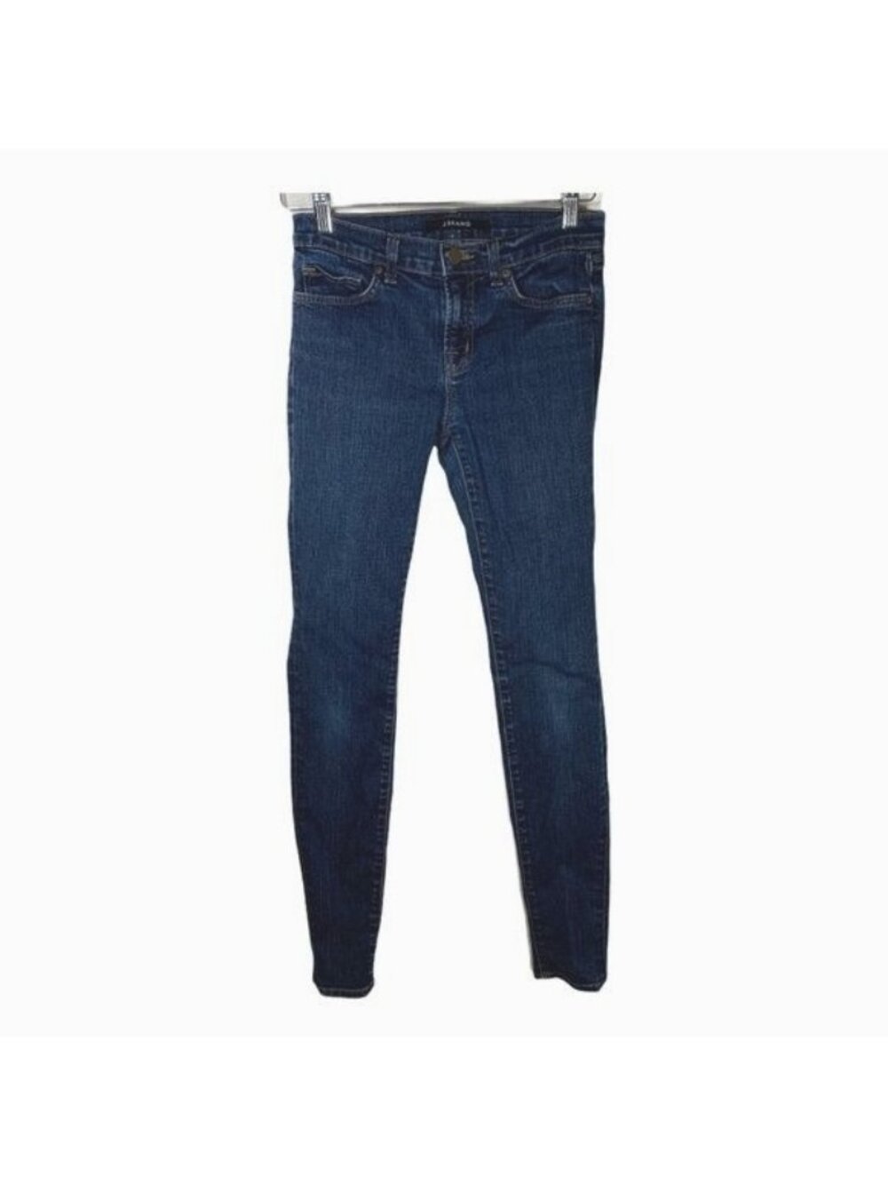J Brand Womens Size 26 Skinny Jeans Dark Wash Blue Low Rise Stretch Denim